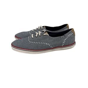 Keds Shoes Blue White Champion Pennant Canvas Sneakers Size Women's 7